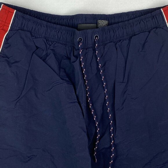 Vintage C&B Sport Swim Trunks Men XL Navy Stripe Retro Y2K Preppy Classic Mesh - Picture 2 of 7